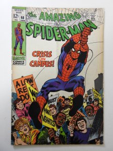 The Amazing Spider-Man #68 (1969) GD Condition bottom staple missing