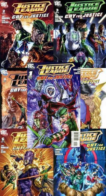 JUSTICE LEAGUE CRY FOR JUSTICE (2009) 1a,2-7  COMPLETE!