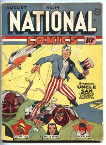 National Comics #14 1941- LOU FINE Uncle Sam cover vg-