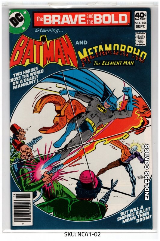 • The Brave and the Bold #154 (1979) Hi-Grade Batman!  / NSC•NCA1-02