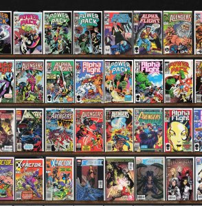Huge Lot 150+ Comics with Alpha Flight, Power Pack, The Avengers & More!