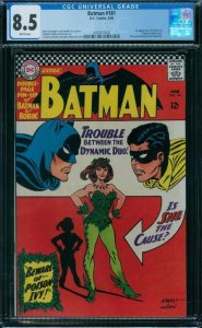 Batman 181 CGC 8.5  1st Poison Ivy  White Pages!