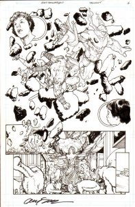 Valiant RPG Role Playing Guide page #6 Original Signed Art Alex Sanchez