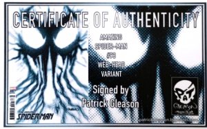 AMAZING SPIDER-MAN #93 PATRICK GLEASON WEB-HEAD VARIANT SIGNED W/COA.