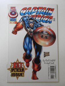 Captain America #1  (1996) Liefeld Art! Sharp VF-NM Condition!