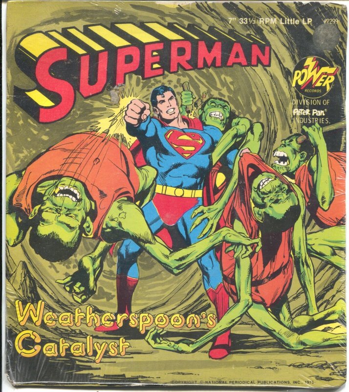 Superman 33 1/3 Record -7-Neal Adams #2299 1975-Weatherspoon's Catalyst-FN