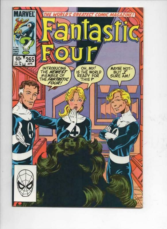 FANTASTIC FOUR #265 VF/NM She Hulk Byrne 1961 1984 Marvel, more FF in store 