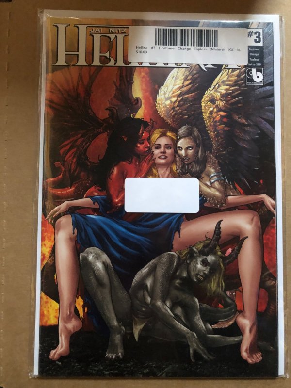 Hellina: Ravening #3 Costume Change Topless Variant (2018)