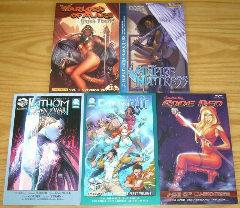 Lot of (5) Bad Girl TPBs  michael turner's fathom  dejah thoris (value: $76.95)