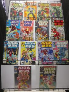 Iron Man (Marvel 1982-89) #164-241 Lot of 30Diff Drunk Stark, Rhodey Suits Up