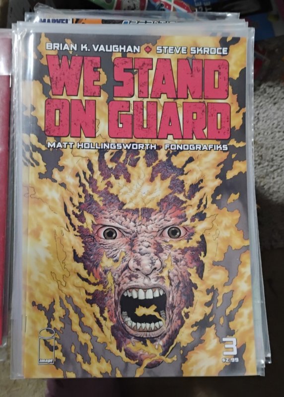 WE STAND ON GUARD # 3 2015 IMAGE COMICS BRIAN VAUGHAN war  USA  VS CANADA