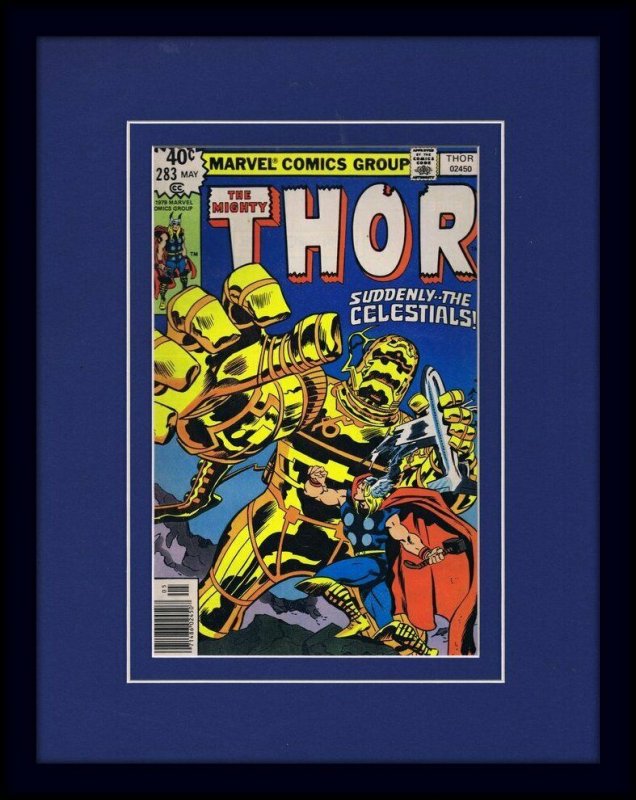 1979 Thor #283 Framed ORIGINAL Vintage 11x14 Cover Display Marvel Celestials 