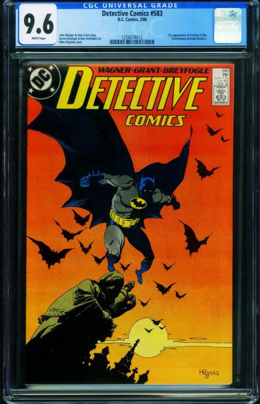 Detective Comics #583 CGC 9.6 1988-1st SCARFACE and VENTRILOQUIST 1256074012