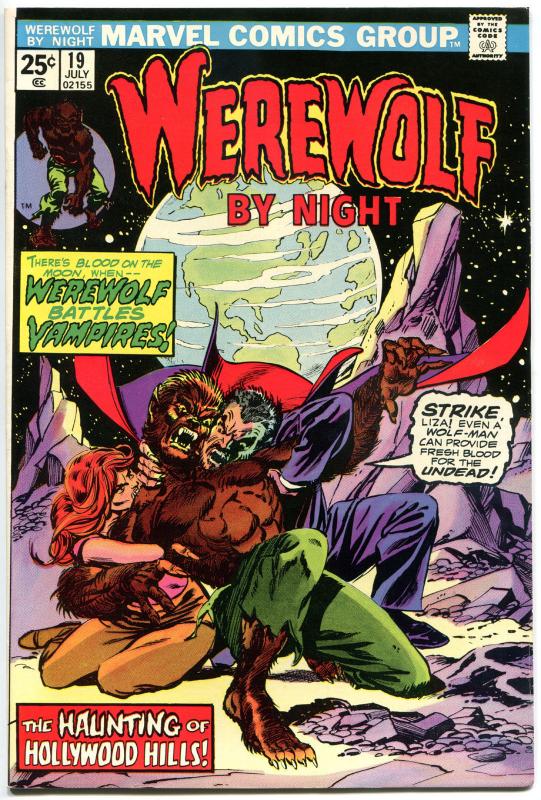 WEREWOLF by NIGHT #19, VF+, Wolf, Don Perlin, Vampires, 1972, more WW in store