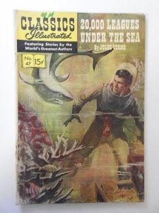 Classics Illustrated #47 Variant Cover A (1948) VG Condition moisture stain