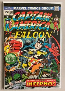 Captain America #182 Mark Jewelers MVS intact 6.0 (1975)