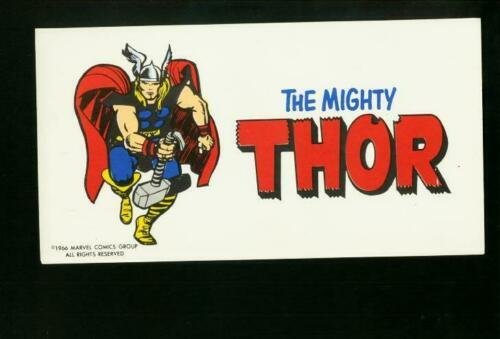 THE MIGHTY THOR BUMPER STICKER 1966-MARVEL COMICS-RARE! VF/NM 