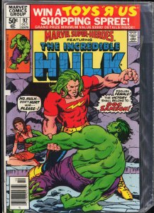 Marvel Super-Heroes #92 (1980) Hulk