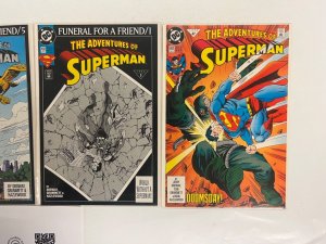 4 Superman DC Comic Books # 497 498 499 500 Flash Batman Wonder Woman 46 JS41