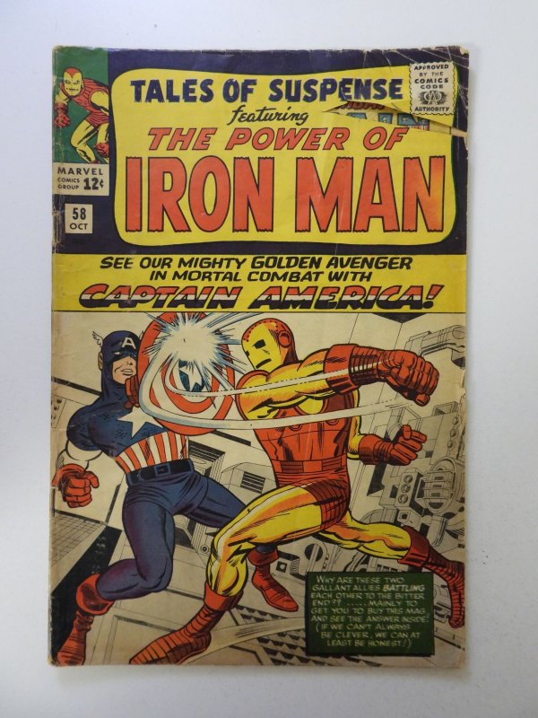 Tales of Suspense #58 (1964) GD condition