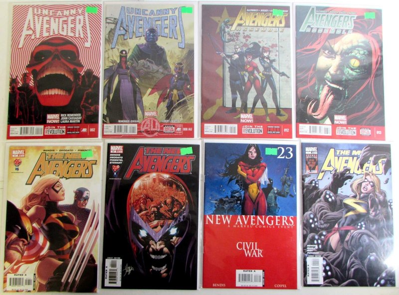 Avengers Lot 8 #Uncanny 2, 8, Assemble 12, 13, New 17, 20, 23, Mighty 11 Comics