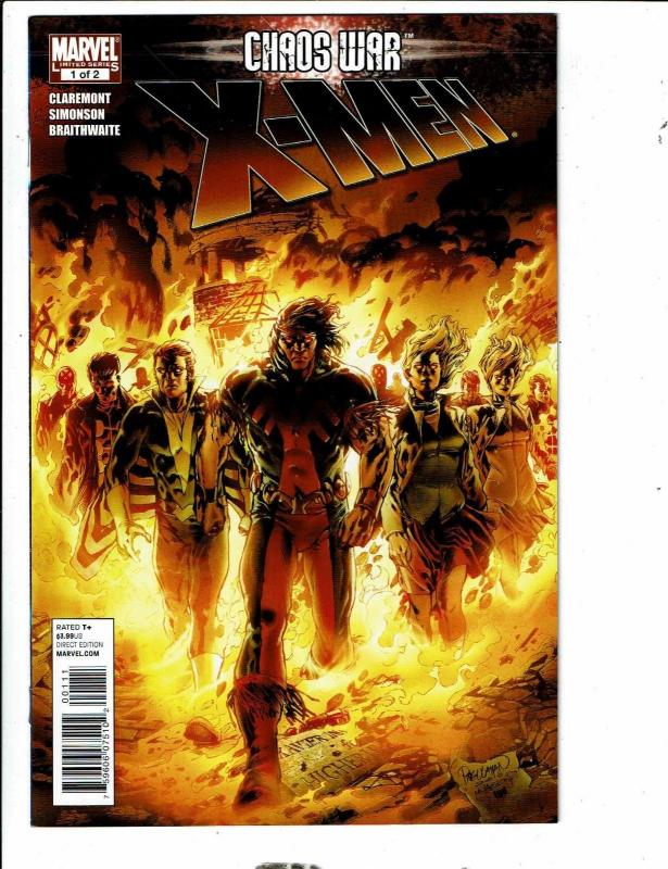 Marvel Comic Book Chaos War X-Men # 1 Wolverine Storm Cyclops Beast Angel MK9