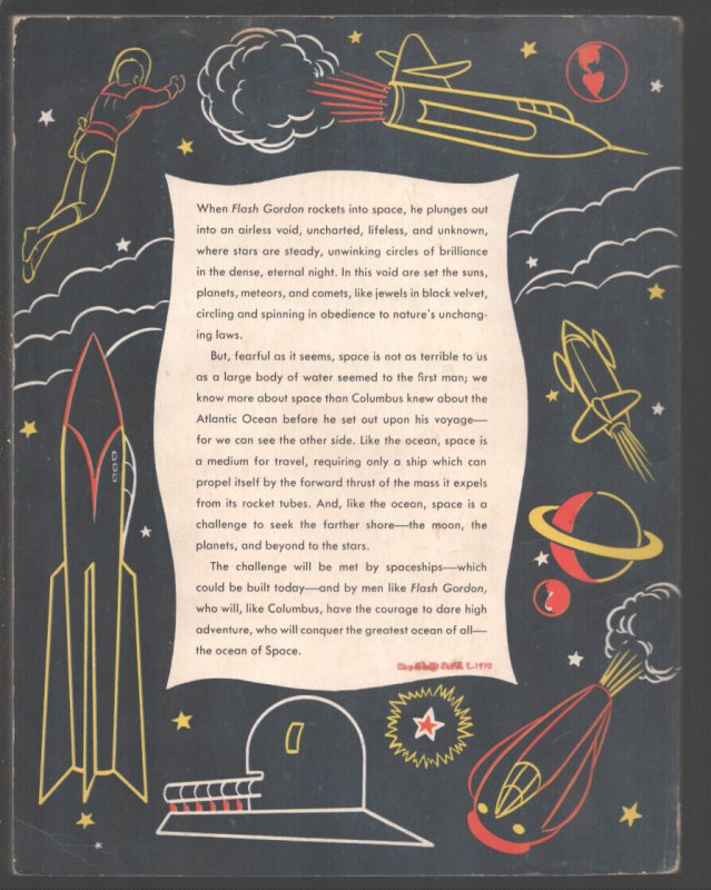Flash Gordon Coloring Book  #217525 1952-Whitman-Al McWilliams art-Rare-VG+