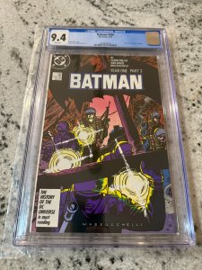 Batman # 406 CGC Graded 9.6 DC Comic Book Year One Part 3 1987 Frank Miller JH22