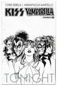 Kiss Vampirella #2 Carli Ihde 1:10 B&W Variant (Dynamite, 2017) VF/NM 