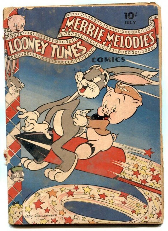 Looney Tunes and Merry Melodies #21 1943- fireworks cover G