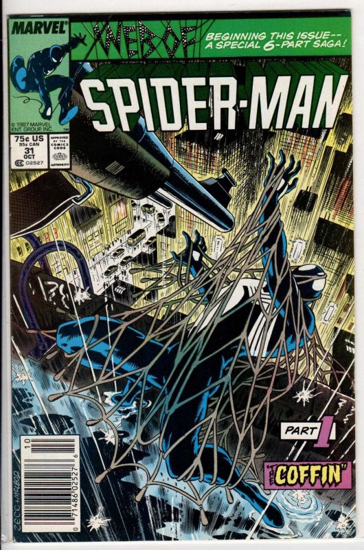 Web of Spider-Man #31 Newsstand Edition (1987) 8.0 VF