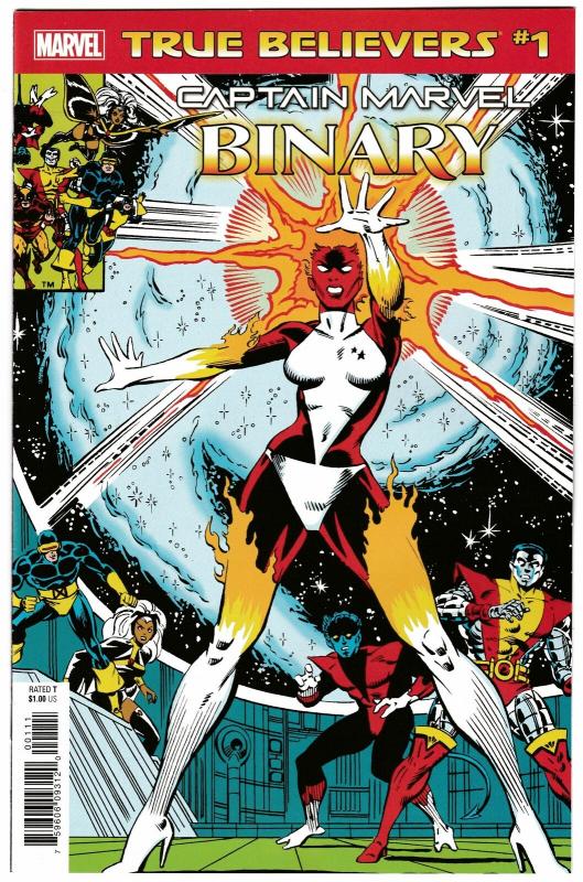 True Believers Captain Marvel Binary #1 Reprint Uncanny X-Men #164 (2019) NM