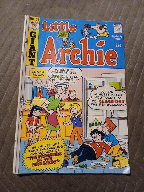 Little Archie #78 ARCHIE COMICS Publications May 1973 Sabrina The Teenage Witch
