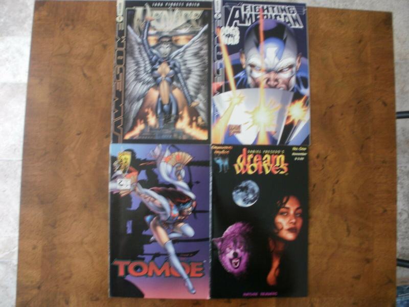 4 IMAGE Comic: Awesome #1 2 MENACE FIGHTING AMERICAN TOMOE #2 DREAM WOLVES #1