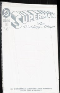 Superman : The Wedding Album Embossed Card Cover (1996) Superman
