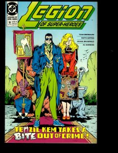 12 Legion Of Super-Heroes DC Comics #1 2 3 4 5 6 7 8 9 10 11 '90 Fantasy GK33