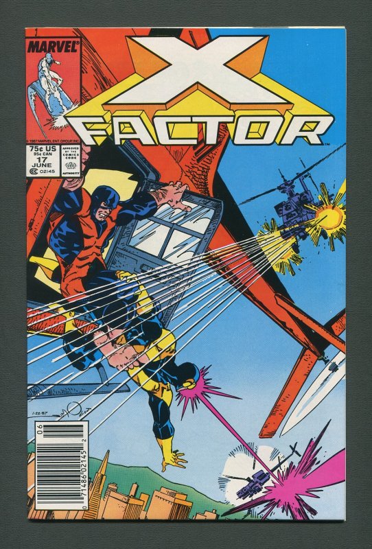 X-Factor #17  / 9.2 NM- 9.4 NM /  Newsstand / June 1987