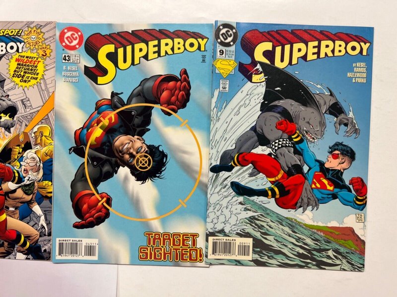 4 Superboy DC Comic Books # 9 43 72 76 Batman Wonder Woman Flash Robin 93 JS45