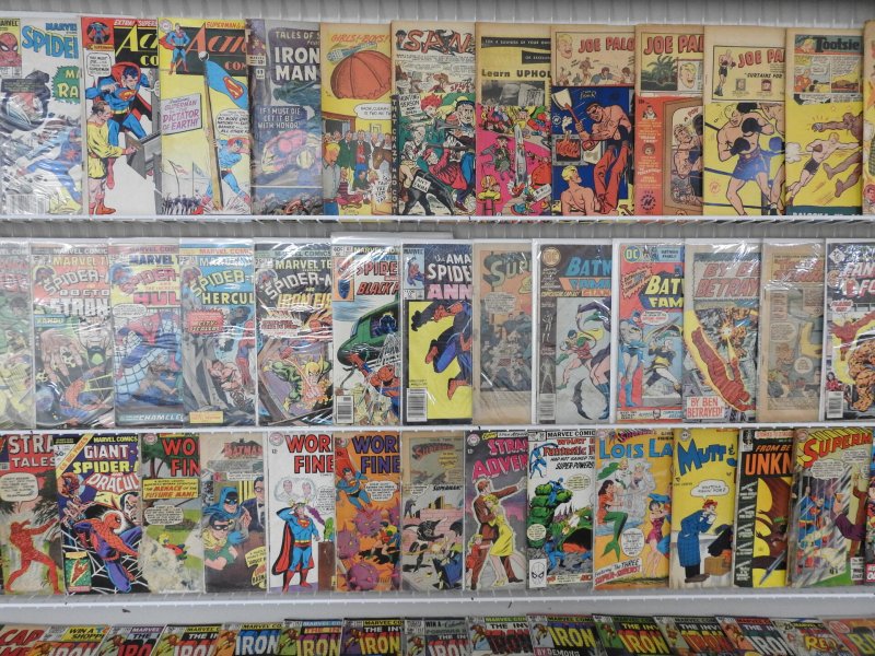 Huge 140+ Silver/Bronze Comics Low Grade Lot!! W/ Spider-Man, Hulk, + MORE