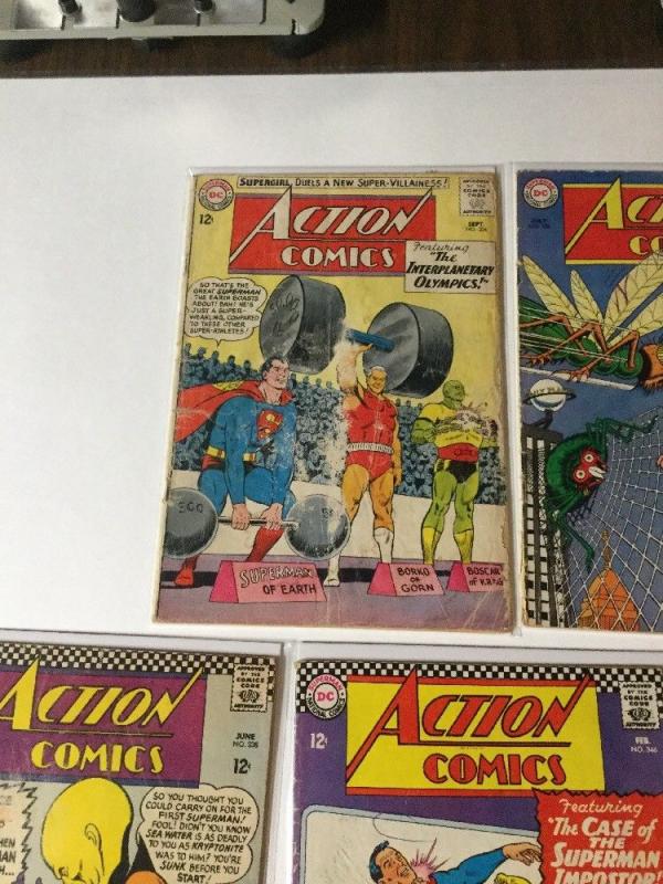 Action Comics 304 326 338 346 349 353 355 358 4.0 Vg Average 304 Is 2.0 Gd