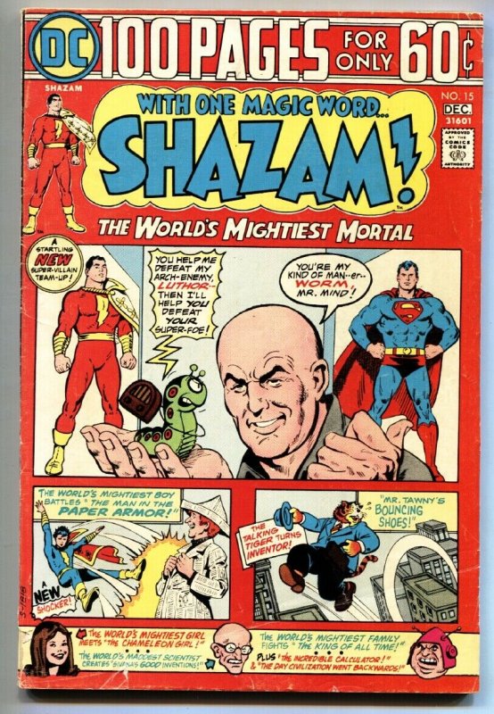 SHAZAM! #15-CAPTAIN MARVEL-SUPERMAN- DC VG