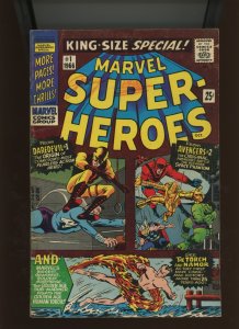 (1966) Marvel Super Heroes #1: SILVER AGE! KEY ISSUE! WE COMBINE SHIPPING! (4.0)