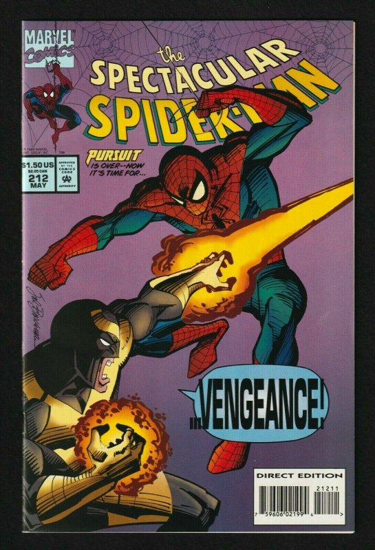 The Spectacular Spider-Man #212 (1994) Marvel  ~ Masterprint Cards Included