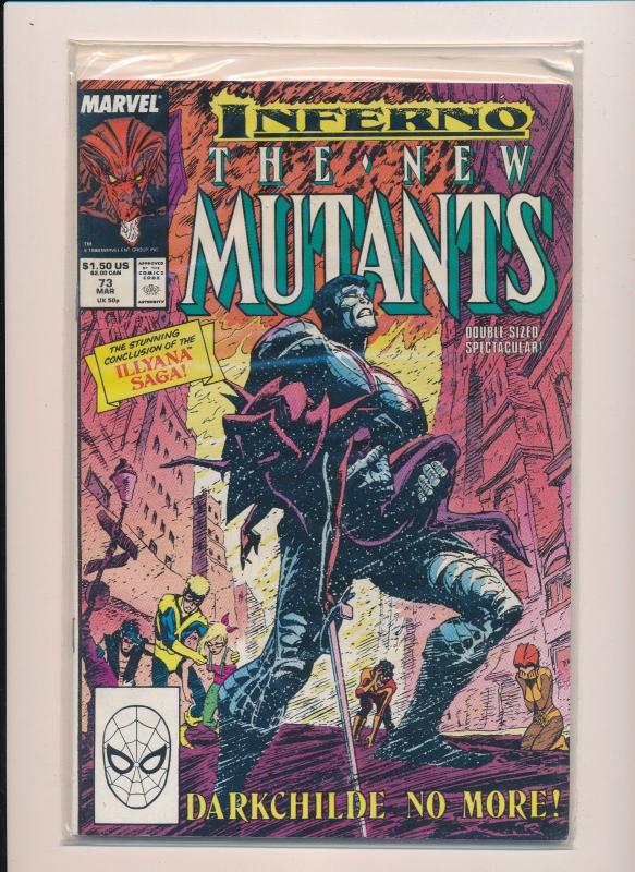 MARVEL INFERNO The New Mutants #73 FINE+ (SRU460)