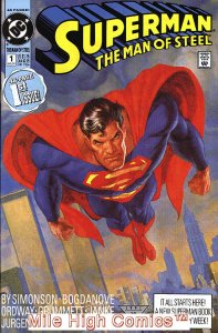 SUPERMAN: MAN OF STEEL (1991 Series) #1 Near Mint Comics Book