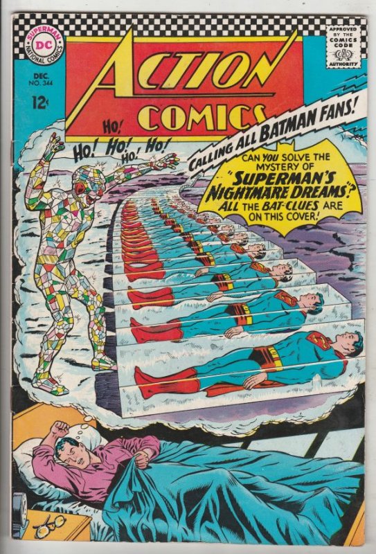 Action Comics #344 (Dec-66) VF/NM High-Grade Superman, Supergirl