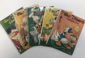 *Walt Disney's Comics and Stories (Barks) 131 g, 132 g, 134 vgf, 136 g, 137 g