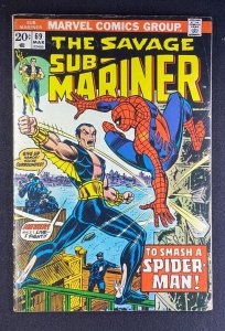 Sub-Mariner (1968) #69 GD (2.0) John Romita Sr Spider-Man Battle Cover