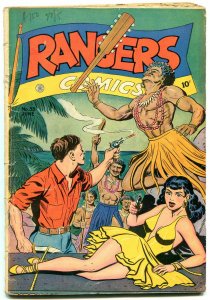 Rangers Comics #35 1947-headlight bondage cover- GGA spicy VG- 