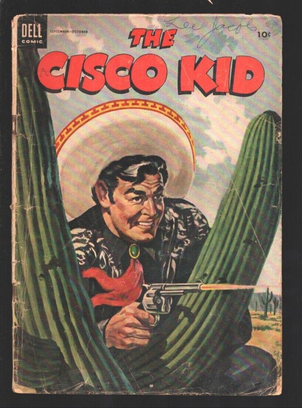 Cisco Kid #23 1954-Dell-Painted cover-Robert Jenny interior art-G
